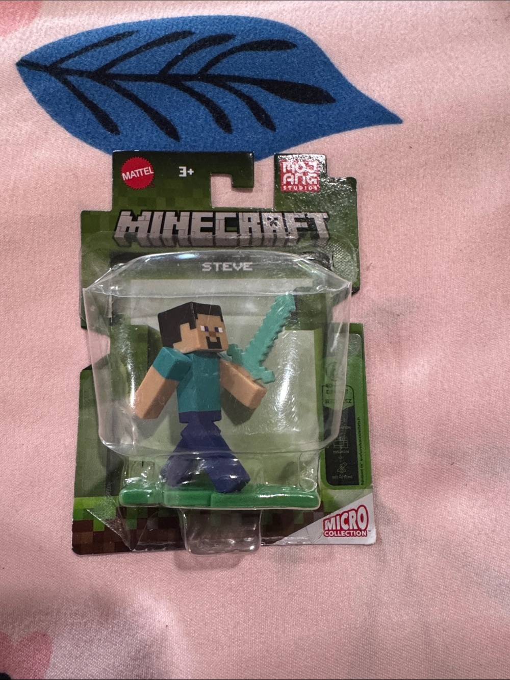 Mattel Minecraft Steve Figure with Teal Shirt & Blue Pants